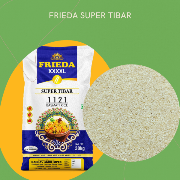 Super Tibar 1121 Basmati Rice – Raghunandan Rice (30 KG) - Image 2